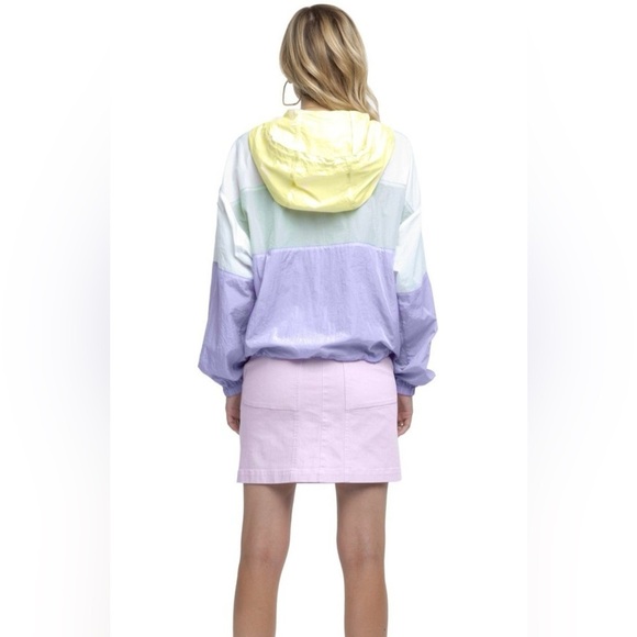 ASTR the Label Sawyer Color Block Windbreaker Pastel Size Small Sporty Tennis - Picture 3 of 16